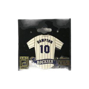 Hampton #10 Colorado Rockies jersey pin MLB NWT